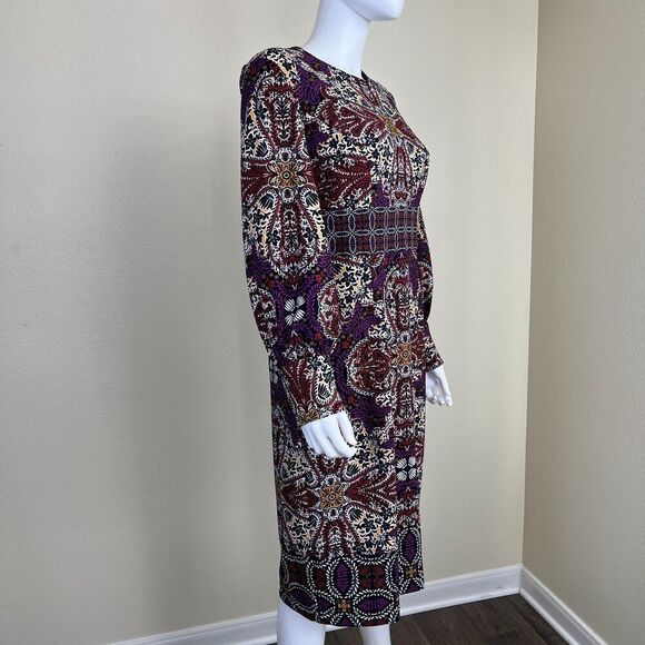 Chico's Womens Size 1P Medallion Print Sheath Midi NEW Dress Floral Party Office - Picture 13 of 15